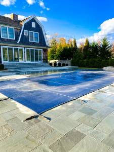 pool, closing, covered, ready for winter