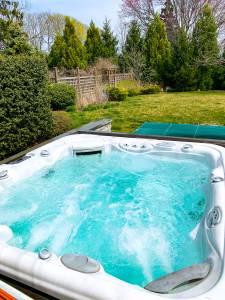 Outdoor, spa, backyard, hot tub